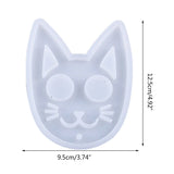 Cat Keychain Resin Mold Pendant DIY Jewelry Necklace Making Tool