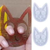 Cat Keychain Resin Mold Pendant DIY Jewelry Necklace Making Tool