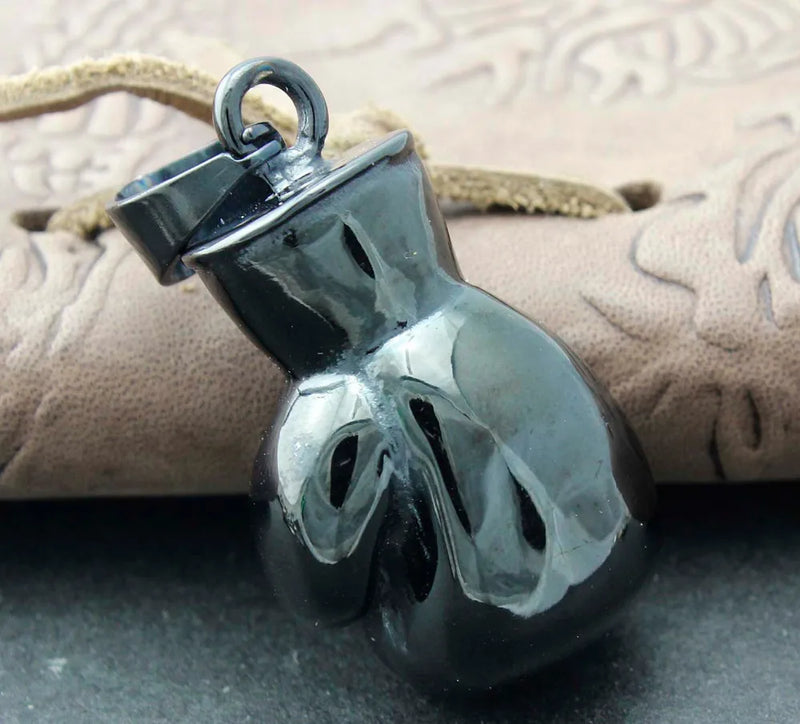 Boxing Gloves Pendant Men Charm Necklace Stainless Steel