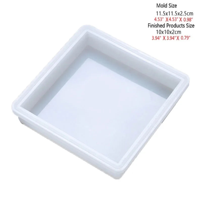 Large Silicone 3D Rectangle Resin Art Mould Craft Tools
