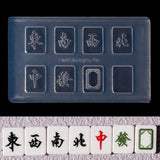 Chinese Mahjong Earrings Pendant Silicone Mold Mahjong Nail Mould Craft Tools