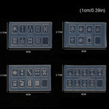 Chinese Mahjong Earrings Pendant Silicone Mold Mahjong Nail Mould Craft Tools