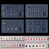 Chinese Mahjong Earrings Pendant Silicone Mold Mahjong Nail Mould Craft Tools