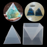 Pyramid Silicone Mould Resin Craft Jewelry Crystal Mold With Plastic Frame