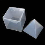 Pyramid Silicone Mould Resin Craft Jewelry Crystal Mold With Plastic Frame
