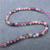 7 Crystal Beads 6-12mm Round Loose Stone Bead DIY Bracelet