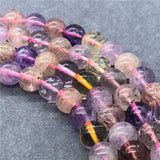 7 Crystal Beads 6-12mm Round Loose Stone Bead DIY Bracelet