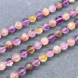 7 Crystal Beads 6-12mm Round Loose Stone Bead DIY Bracelet