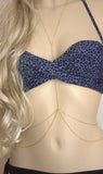 Fine Alloy Chain Double Layers Body Chain Necklace Waist Chain