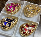 Colorful Glass Crystal Strong Claw 13X18MM Sew On Rhinestone Beads