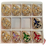 Colorful Glass Crystal Strong Claw 13X18MM Sew On Rhinestone Beads