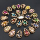 Colorful Glass Crystal Strong Claw 13X18MM Sew On Rhinestone Beads