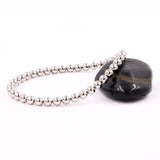 Magnetic Bracelet Half Silver Stone Therapy Health Bracelet