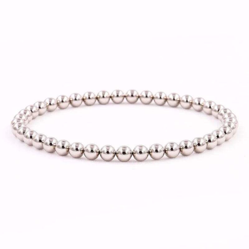 Magnetic Bracelet Half Silver Stone Therapy Health Bracelet