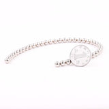 Magnetic Bracelet Half Silver Stone Therapy Health Bracelet