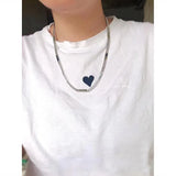 Textured Thick Patchwork Chain Necklace