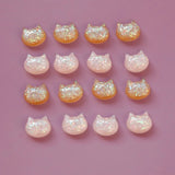 Cat Head Drum Resin Earring DIY Accessories