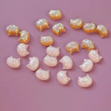 Cat Head Drum Resin Earring DIY Accessories