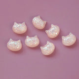 Cat Head Drum Resin Earring DIY Accessories