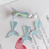 Fairy Mirror Mermaid Tail Resin Patch DIY Hairpin Accessories