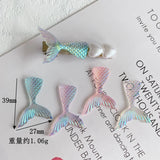 Fairy Mirror Mermaid Tail Resin Patch DIY Hairpin Accessories