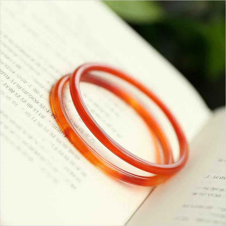 Natural Red Agate Chalcedony Bracelet Iced Jade Classic Multi-ring Bracelet