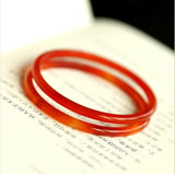 Natural Red Agate Chalcedony Bracelet Iced Jade Classic Multi-ring Bracelet