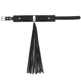 Tassel Pendant Choker Leather Necklace Double Neck Strap Sexy Collar