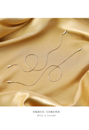 Long Ear Line Women's Earrings for Elegant Look