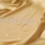 Long Ear Line Women's Earrings for Elegant Look