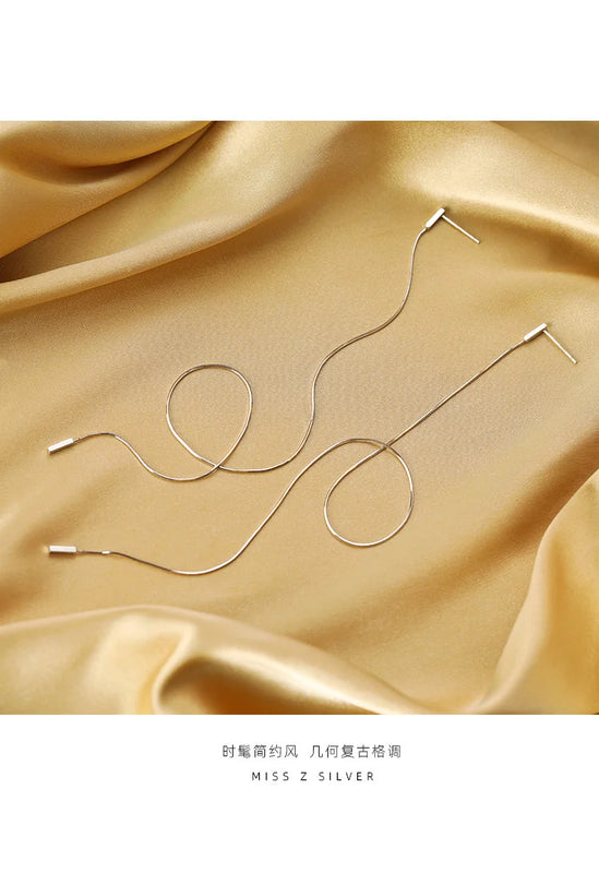 Long Ear Line Women's Earrings for Elegant Look
