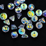 350pcs Box Mixed Shape Glass Beads Charms for Jewelry Making DIY Craft