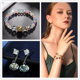 350pcs Box Mixed Shape Glass Beads Charms for Jewelry Making DIY Craft