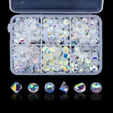 350pcs Box Mixed Shape Glass Beads Charms for Jewelry Making DIY Craft