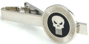Superheroes Punisher Tie Clips Brass Material Tie Pins Wholesale