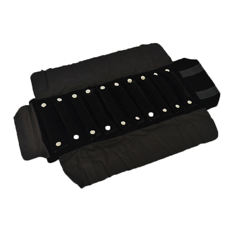 Velvet Jewelry Roll Bag For Rings Travel Holder