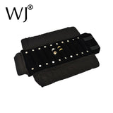 Velvet Jewelry Roll Bag For Rings Travel Holder