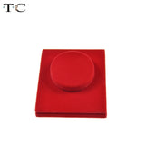 Red Velvet Bracelet Jewelry Display Stand Holder Portable Stud Bangle Organizer