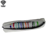 Soft PU Leather Travel Watch Roll Up Case Organizer Zipper Pouch