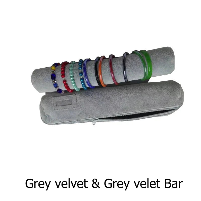 Travel Jewelry Watch Storage Bag Soft Velvet Organizer Case Zipper Pouch