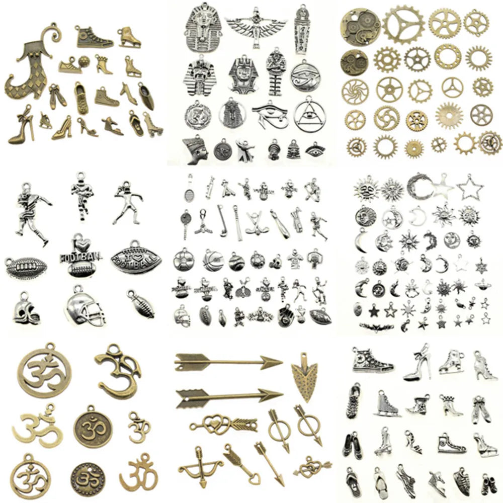 Vintage Jewelry Charms Pendant Mix Culture Men Accessories