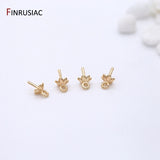 14k Plated Brass Jewelry Peg Bails for Pearls Pendants