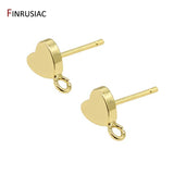14K Plated Stud Earring Hooks Findings Components DIY Jewellery Craft