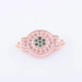 Copper Micro Pave Czech Charms for Bracelet Jewelry Making