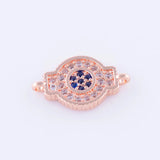 Copper Micro Pave Czech Charms for Bracelet Jewelry Making
