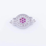 Copper Micro Pave Czech Charms for Bracelet Jewelry Making