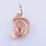 Zircon Bird Charms for Jewelry Making, Big Copper Micro Pave Animal Charms Penda