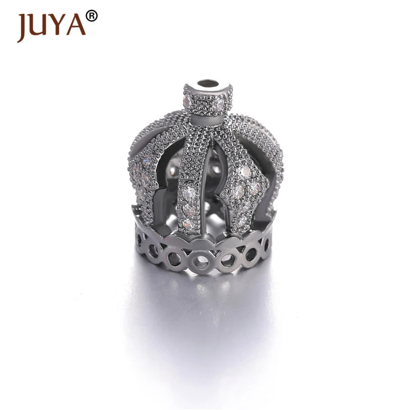 4 Pcs Crown Beads 13mm Tassel Caps for Jewelry Making