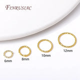 DIY Jewelry Making Supplies: Round Twist Closed Ring Connectors 6/8/10/12MM