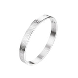 4mm 8mm Stainless Steel Roman Numerals Bracelet for Lover